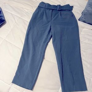 New Banana Republic Blue high waisted belted trouser
